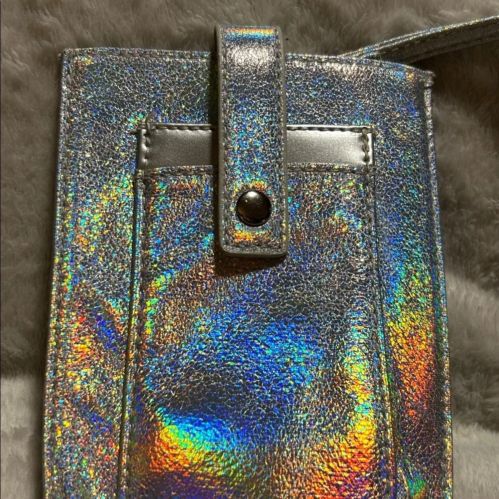 Holographic Silver Phone Pouch phone case